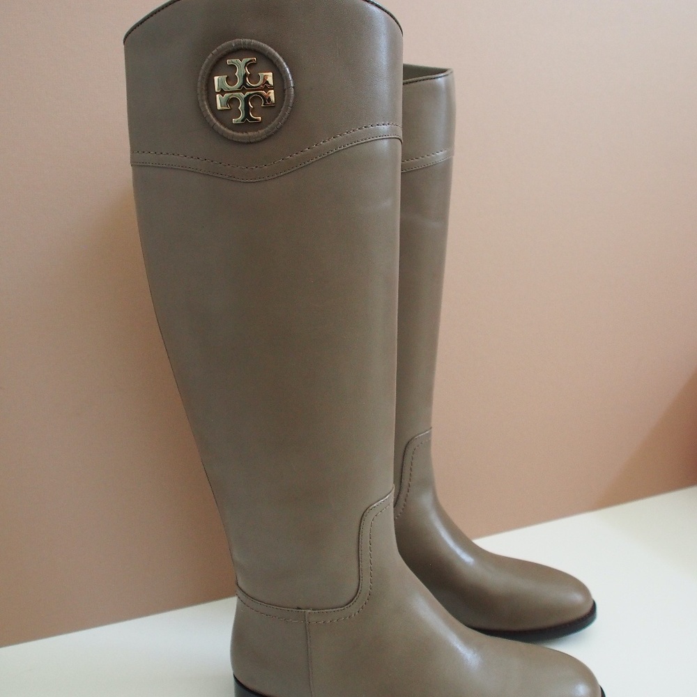 Tory Burch Ashlynn Boots Porcini Grey S 7.5 - Picture 3 of 11